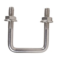 SS U Bolt – M8 x 40mm x 40mm (Fits 1.5" Square Metal Tube) for Solar Panel Fitting -1 qty