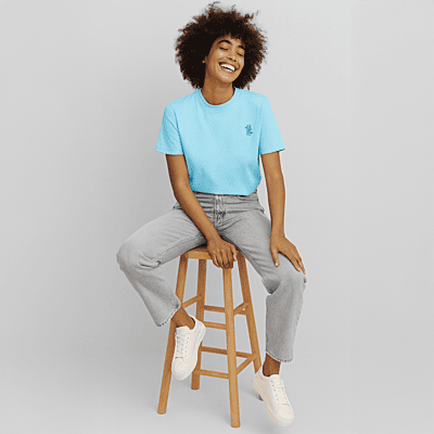 Churrpi Plain T-shirt For Women | Blue