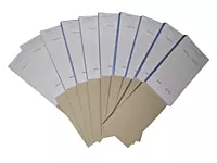 Pack of 10 95mm x 165mm White NCR Carbonless Triplicate Restaurant Service Pads (PAD200)