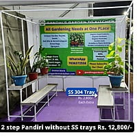 2 step Pandiri without SS trays 8feet width X 6feet length X 7ft Height