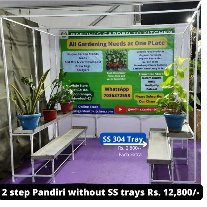2 step Pandiri without SS trays 8feet width X 6feet length X 7ft Height