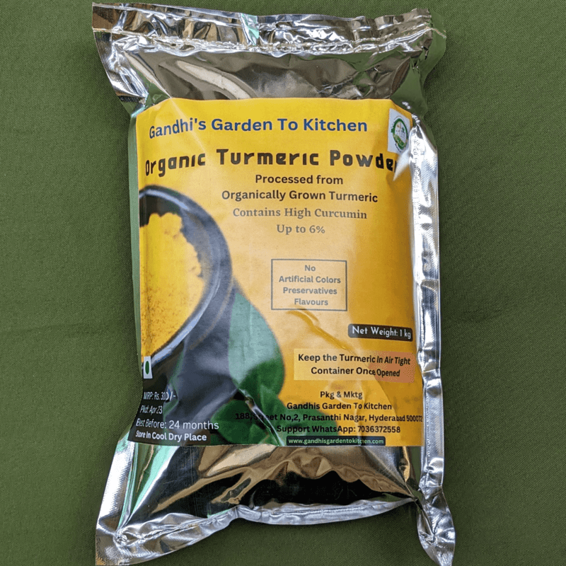 1kg Organic Turmeric Powder with High Curcumin up to 6%