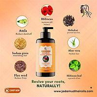 Jadamudi Natural Shampoo (200ml)- 100% Chemical-Free Herbal Hair Care for All Ages Jadamudi Natural Shampoo (200ml)- 100% Chemical-Free Herbal Hair Care for All Ages