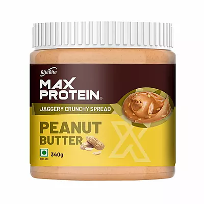Max Protein Peanut Butter-Jaggery Crunchy-340g Max Protein Peanut Butter-Jaggery Crunchy-340g