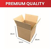 Cardboard Packing Box 16x16x16cm — 3mm Corrugated Flute