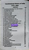 JD Constitutional History Of India