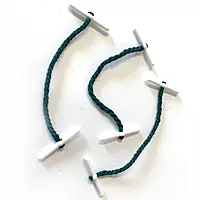 Pack of 500 Janrax Plastic End 76mm Treasury Tags