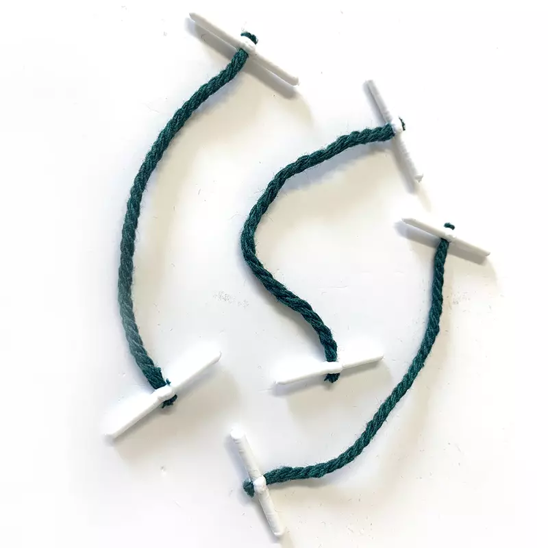 Pack of 500 Janrax Plastic End 76mm Treasury Tags