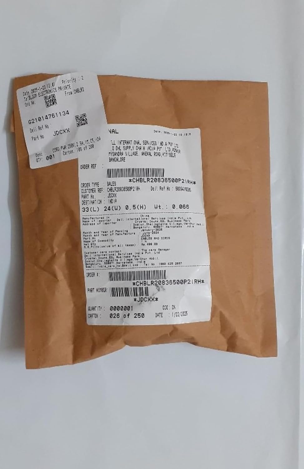 Dell Power Cord - Laptop JDCXX