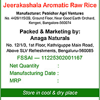 Jeerakashala Aromatic Raw Rice