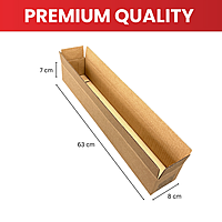 Cardboard Packing Box 8x7x63cm â€” 3mm Corrugated Flute