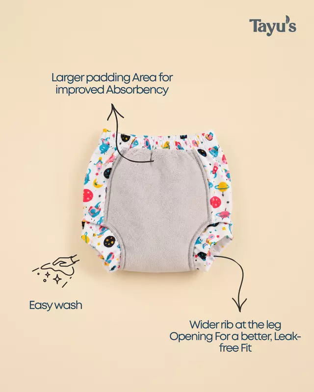 Snug fit cotton padded underwear pack of 6