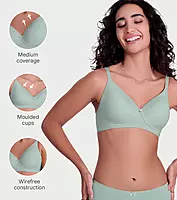Enamor Ultra Smooth T-Shirt Bra - Padded, Non-Wired, Full Coverage - A127