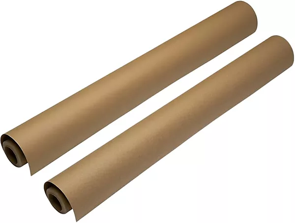HBMX1880 Pack of 2 Imitation Brown Kraft Paper Roll 500mm x 10m
