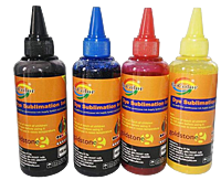 GoColor Premium DYE Sublimation Ink 100 Ml X4 Color For only Epson Printer