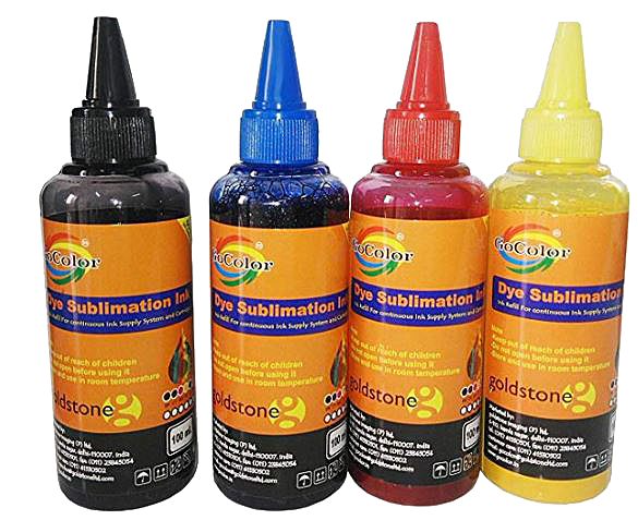 GoColor Premium DYE Sublimation Ink 100 Ml X4 Color For only Epson Printer