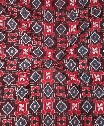 Jhuti Bandha-Fabric-Maroon