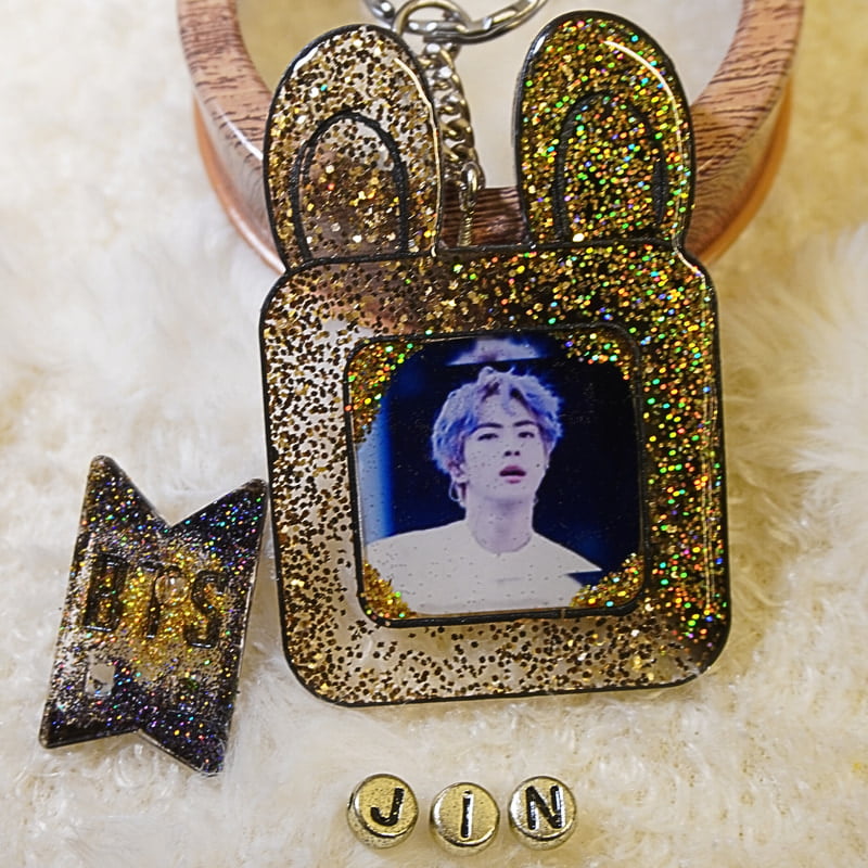 JIN BTS FRENCH BULL DOG PHOTO FRAME