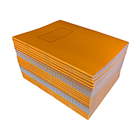 Janrax 9x7"" Orange 80 Pages Feint and Ruled Exercise Book