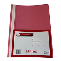 Pack of 12 Pink A4 Project Folders by Janrax