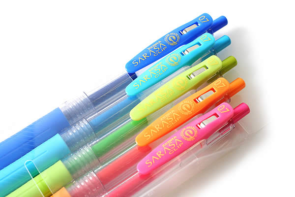 Zebra Sarasa Clip 0.7 5 Color Pen Set