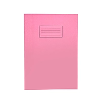 Janrax A4 Pink 80 Pages Feint and Ruled Exercise Book