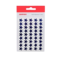 Pack of 135 Blue Foil 15mm Self-Adhesive Stars