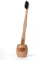 Eco friendly bamboo toothbrush stand bathroom accessory
