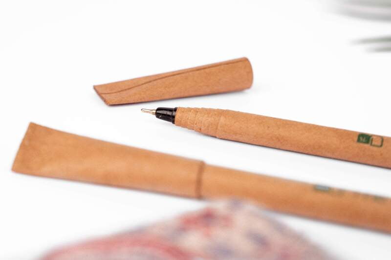 Eco Friendly Recycled Kraft Paper Pens | 7 Plantable Pens with Reusable Tube Box | Seed Pens Eco Friendly Recycled Kraft Paper Pens | 7 Plantable Pens with Reusable Tube Box | Seed Pens