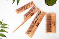 Neem Dual Comb | Hairfall & Dandruff Control/ Eco-Friendly, Anti-Static, Natural Hair Care || Dual-Sided Comb, Natural Neem Wood Neem Dual Comb | Hairfall & Dandruff Control/ Eco-Friendly, Anti-Static, Natural Hair Care || Dual-Sided Comb, Natural Neem Wood