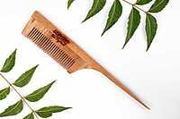 Neem Wood Pin Tail Comb for Hair Growth for Men & Women | Antidandruff | Anti-bacterial |Detangling | 100% Natural Eco-Friendly Neem Wood Pin Tail Comb for Hair Growth for Men & Women | Antidandruff | Anti-bacterial |Detangling | 100% Natural Eco-Friendly