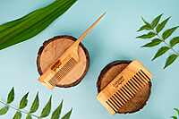 Neem Wood Pin Tail Comb for Hair Growth for Men & Women | Antidandruff | Anti-bacterial |Detangling | 100% Natural Eco-Friendly Neem Wood Pin Tail Comb for Hair Growth for Men & Women | Antidandruff | Anti-bacterial |Detangling | 100% Natural Eco-Friendly