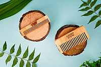Neem Pocket Comb | Eco-Friendly, Anti-Static, Natural Hair Care || Pocket-Sized Comb, Natural Neem Wood Neem Pocket Comb | Eco-Friendly, Anti-Static, Natural Hair Care || Pocket-Sized Comb, Natural Neem Wood