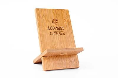 Bamboo Mobile Holder | Charging Dock | Ideal Corporate Gift/ Bamboo Collapsible Mobile Stand