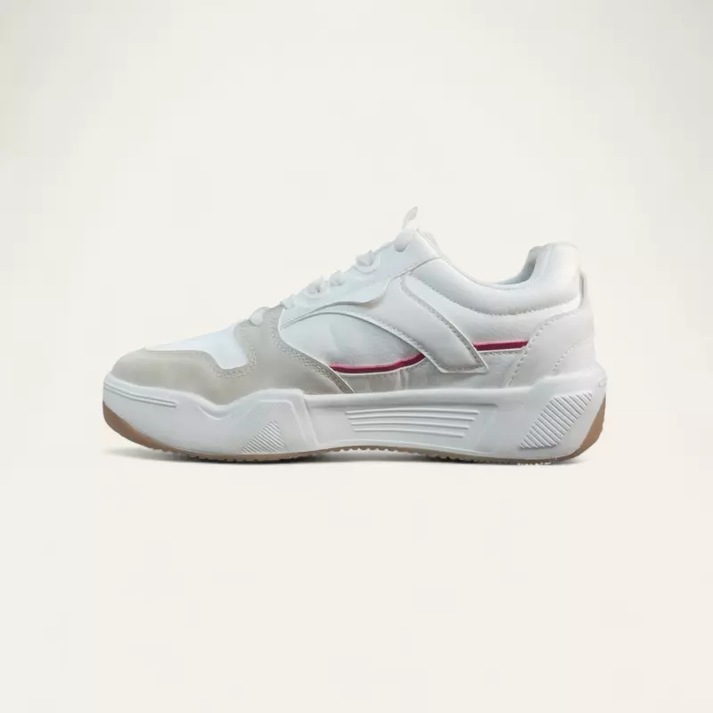 JQR Stromax Beige/Red- Men's Casual Sneakers