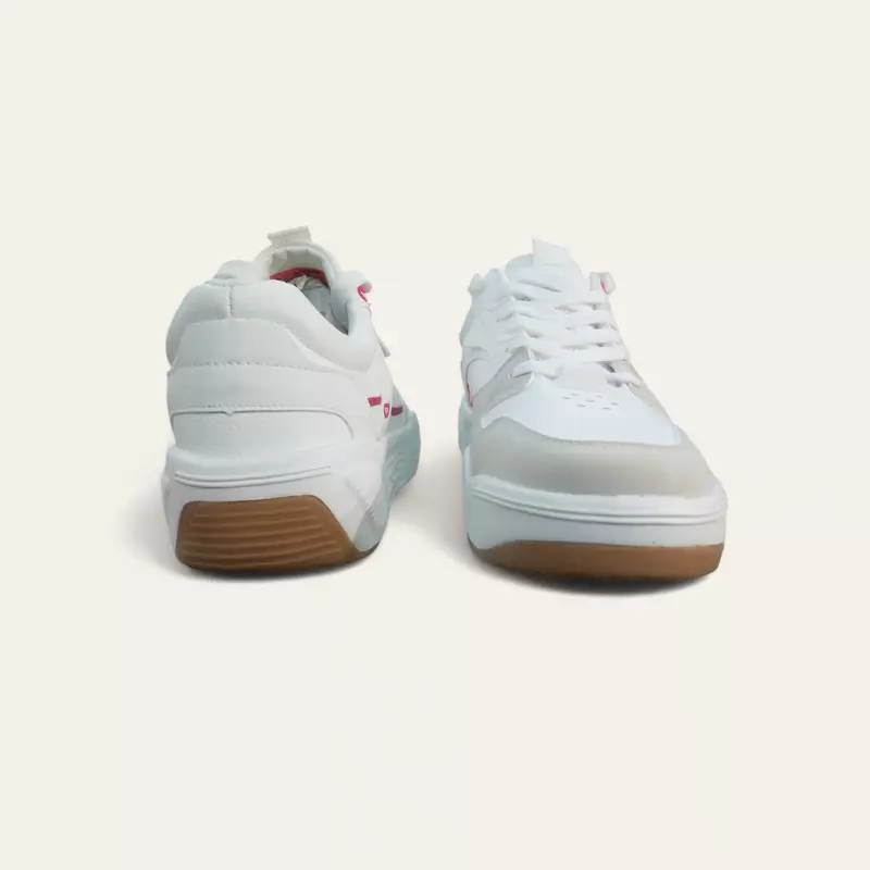 JQR Stromax Beige/Red- Men's Casual Sneakers