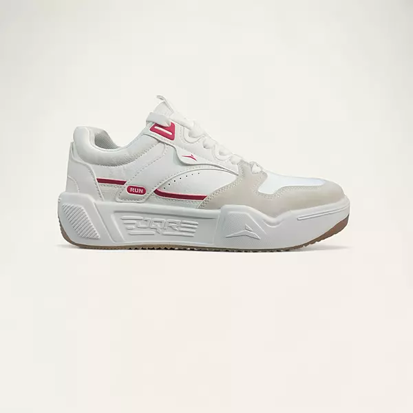 JQR Stromax Beige/Red- Men's Casual Sneakers