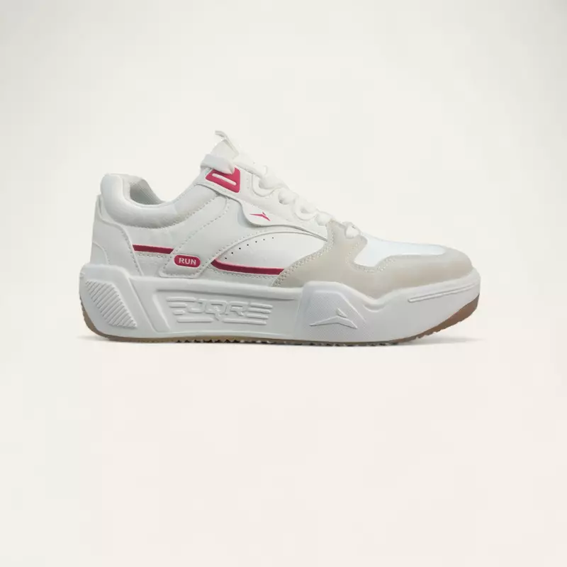 JQR Stromax Beige/Red- Men's Casual Sneakers