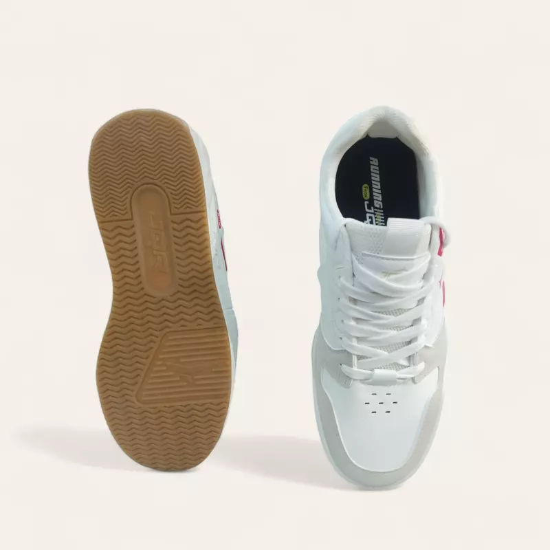 JQR Stromax Beige/Red- Men's Casual Sneakers