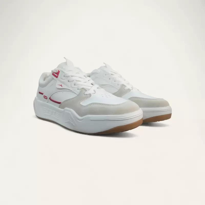 JQR Stromax Beige/Red- Men's Casual Sneakers