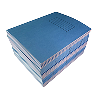 Janrax 9x7"" Blue 80 Pages Feint and Ruled Exercise Book