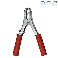 Heavy Duty Crocodile Battery Clamp Jumper Cable Clamp (100 AMP) Set of 2 Pieces (Red and Black)