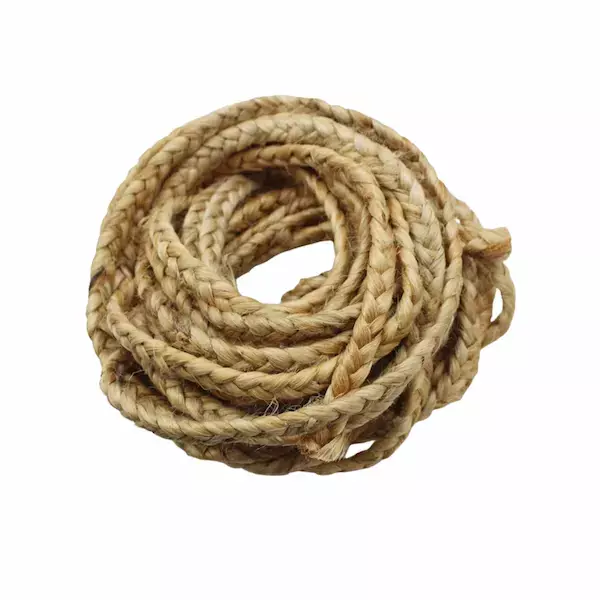 Natural jute braided rope for craft, DIY décor, wall hanging, and home decoration projects