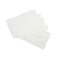 Pack of 100 White Plain 5x3" Record Cards â€“ Blank Study Index Cards for Notes, Revision
