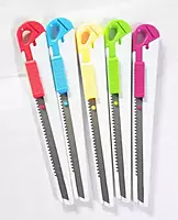 Stainless Steel 9mm Cutter Knife for Paper, Wallpaper, Cardboard, Vinyl, Tapes & More Stainless Steel 9mm Cutter Knife for Paper, Wallpaper, Cardboard, Vinyl, Tapes & More