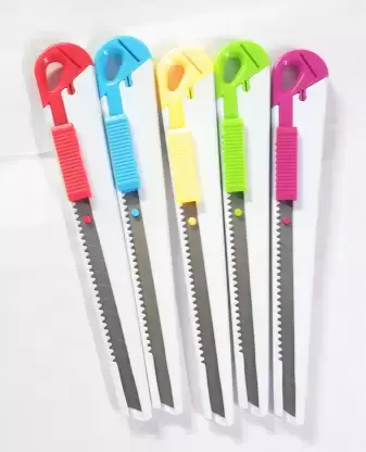 Stainless Steel 9mm Cutter Knife for Paper, Wallpaper, Cardboard, Vinyl, Tapes & More Stainless Steel 9mm Cutter Knife for Paper, Wallpaper, Cardboard, Vinyl, Tapes & More