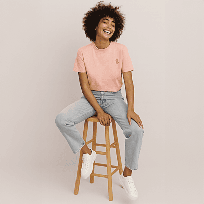 Churrpi Plain T-shirt For Women | Light Pink