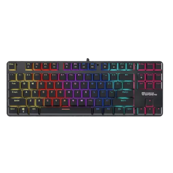 Coconut K12 Orion 2.0 TKL Mechanical Keyboard – Red Switches | Compact Design | Customizable RGB Backlighting | Durable Build | Ideal for Gaming & Productivity
