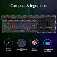 K21 Virgo Mini Mechanical Keyboard – Features Red Outemu Switches for smooth, linear keystrokes. Compact design, RGB backlighting, and customizable keys make it perfect for gaming and typing.