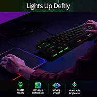 K21 Virgo Mini Mechanical Keyboard – Features Red Outemu Switches for smooth, linear keystrokes. Compact design, RGB backlighting, and customizable keys make it perfect for gaming and typing.